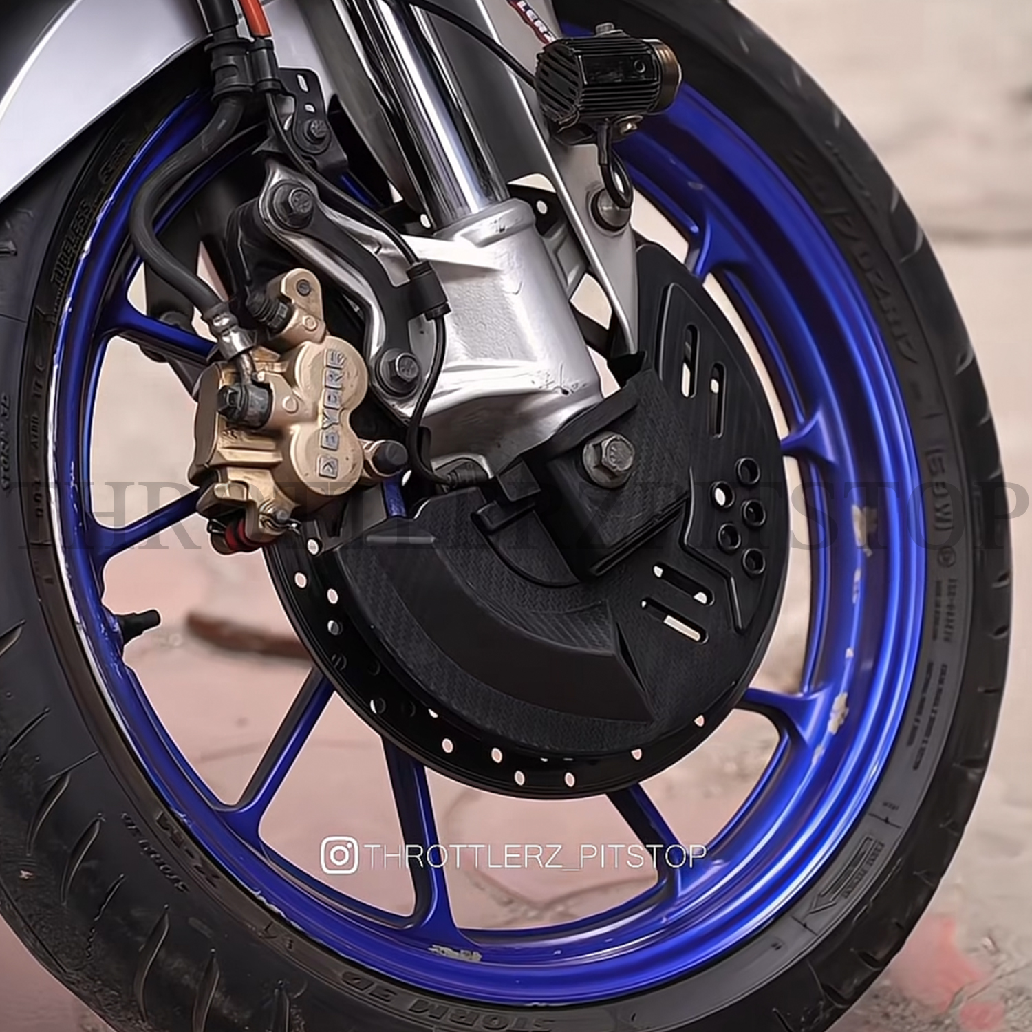 FRONT DISC PLATE PROTECTOR CARBON