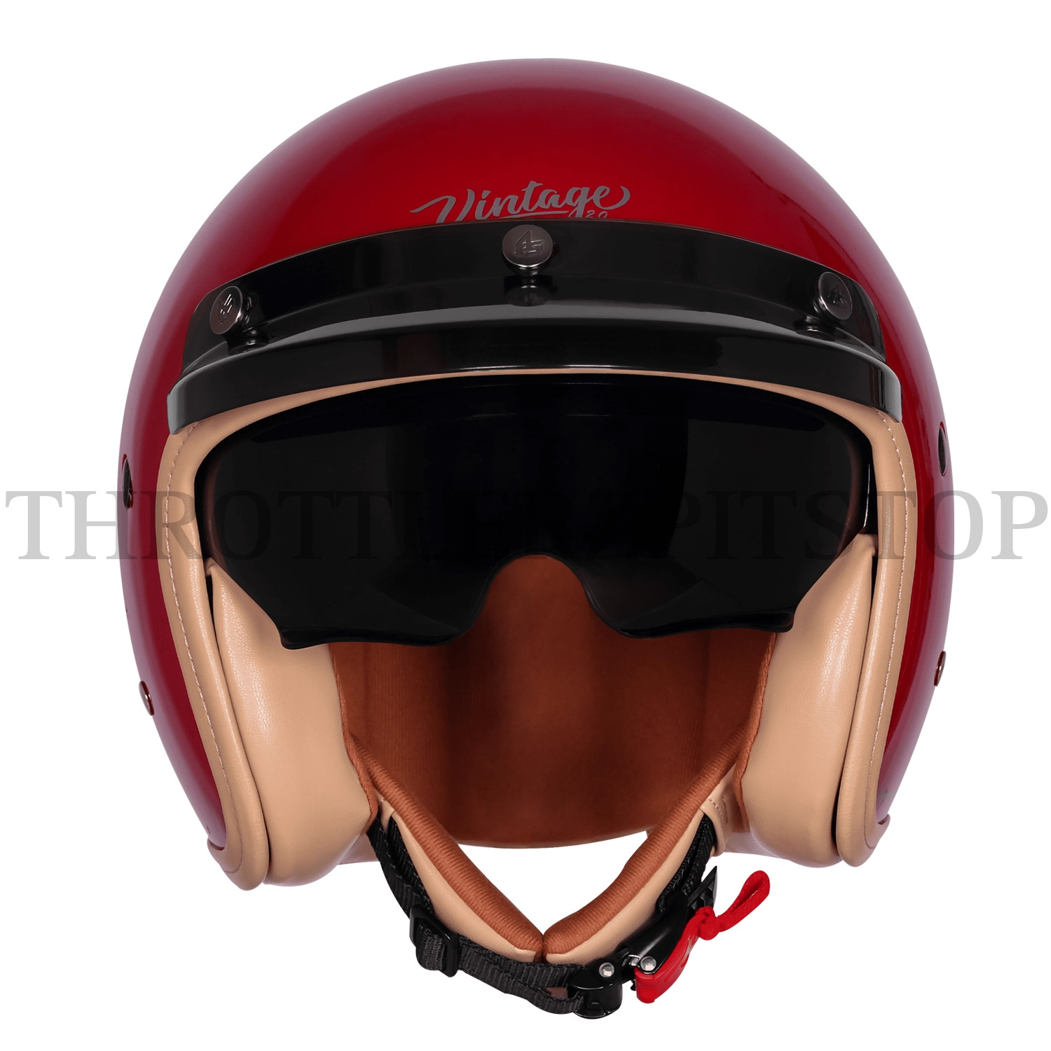 STEELBIRD VINTAGE 2.0 ISS 68 : CHERRY RED - Image 2