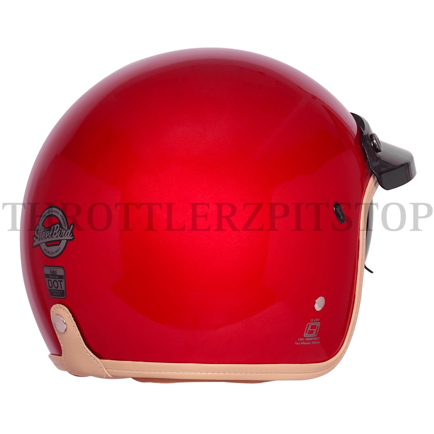 STEELBIRD VINTAGE 2.0 ISS 68 : CHERRY RED - Image 4