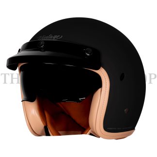 STEELBIRD VINTAGE 2.0 ISS 68 : MATT  BLACK