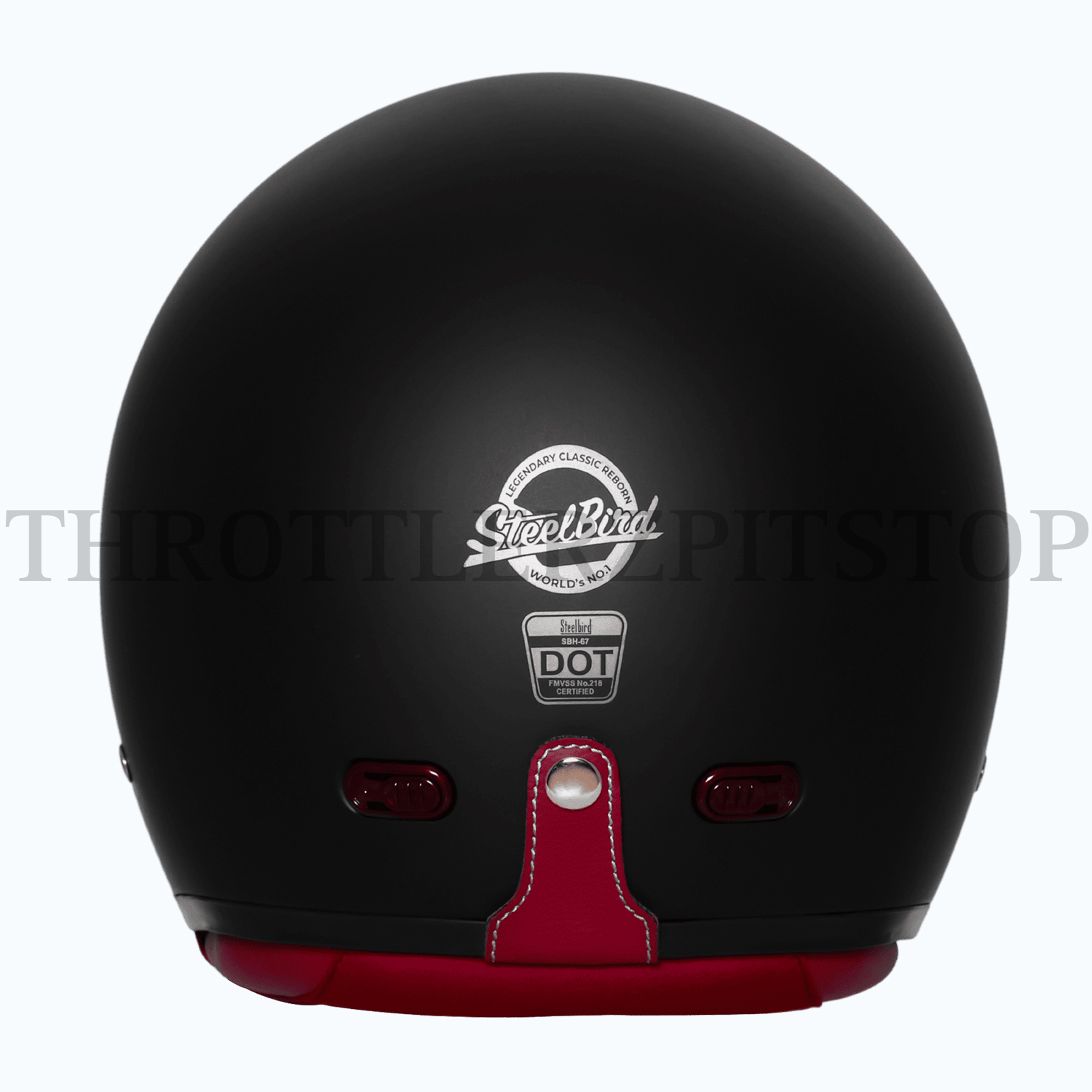 STEELBIRD VINTAGE 5.0 SBH 67 : BLACK (GLOSSY) - Image 4