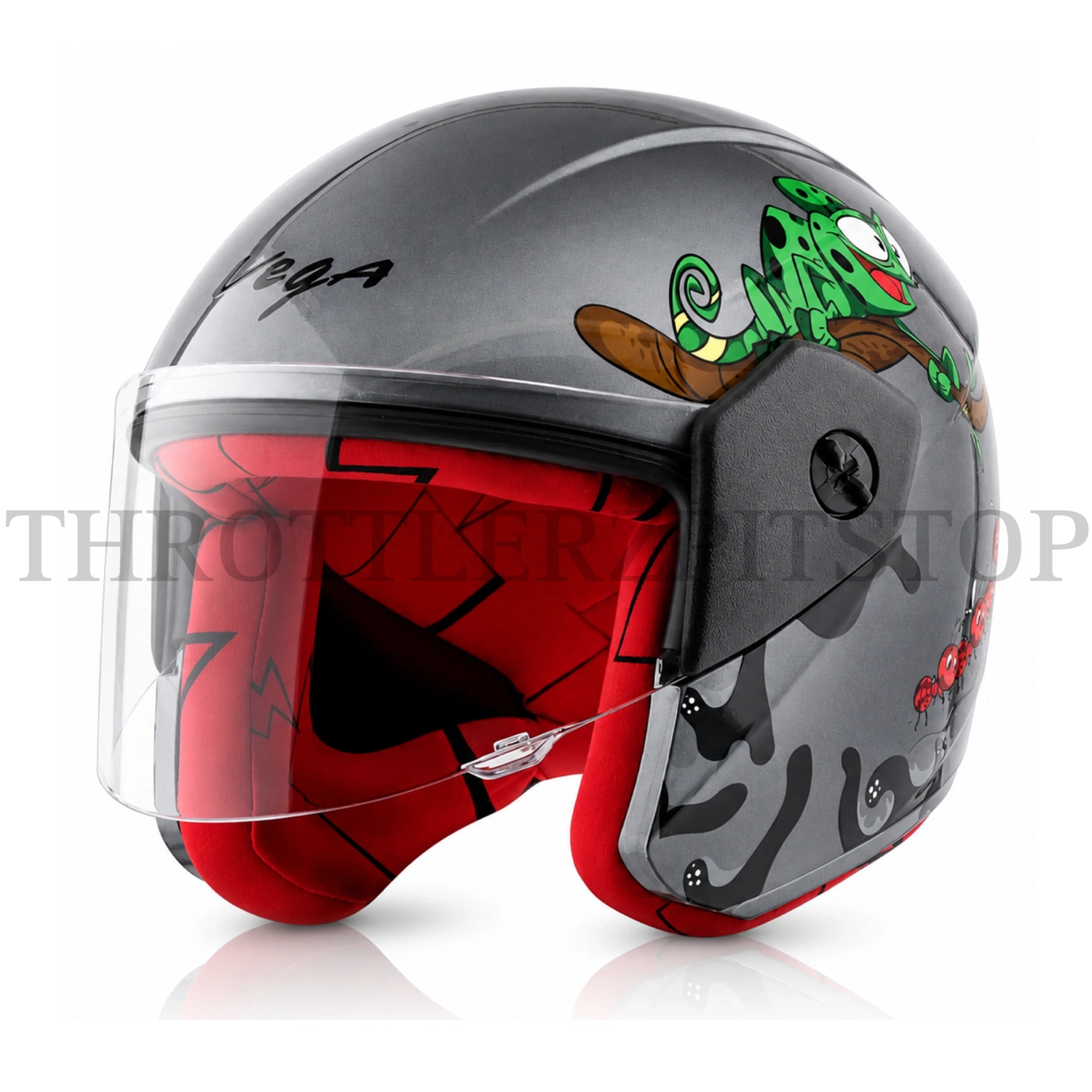 VEGA BUDS OFF FACE KIDS : ANTHRACITE RED