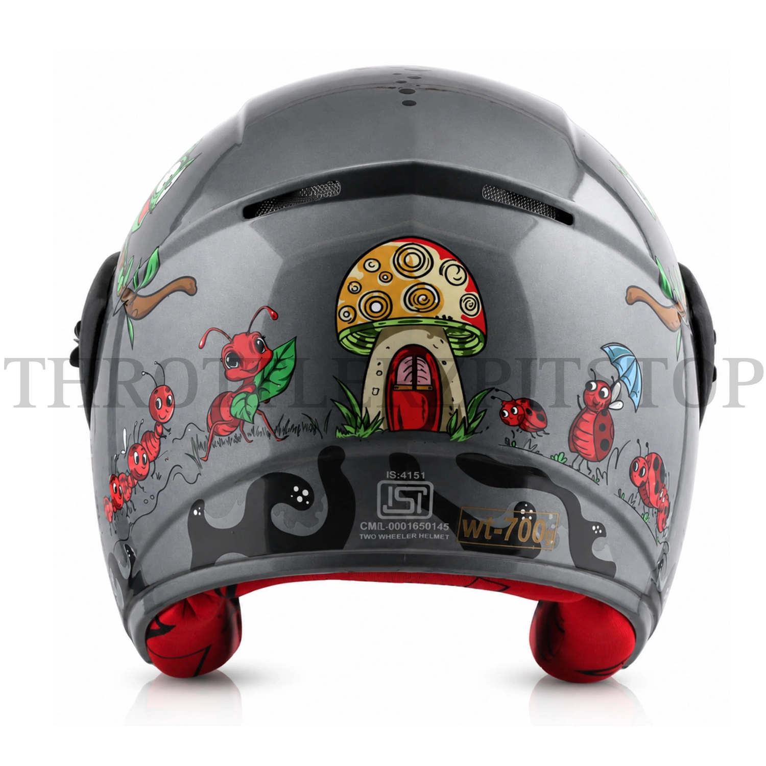 VEGA BUDS OFF FACE KIDS : ANTHRACITE RED - Image 4