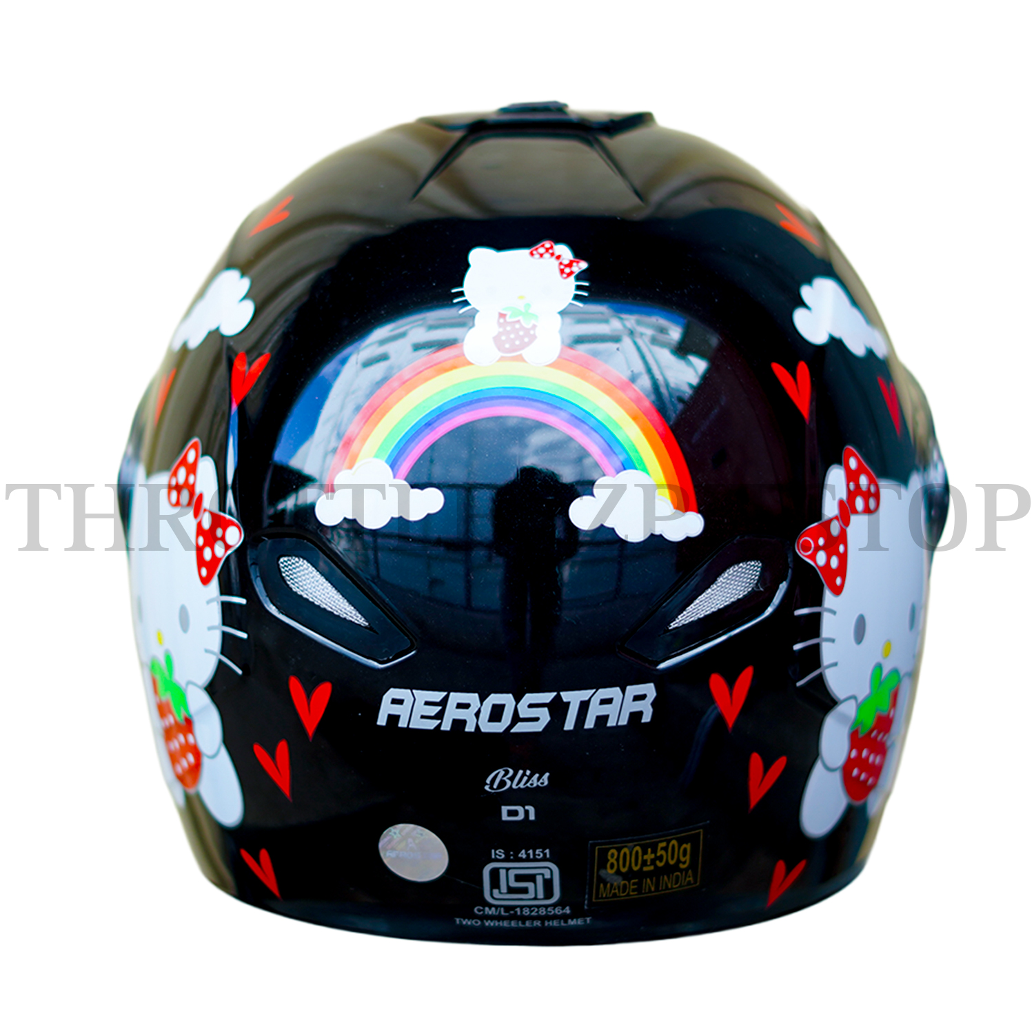 AEROSTAR BLISS KIDS D1 : BLACK W/ WHITE - Image 4