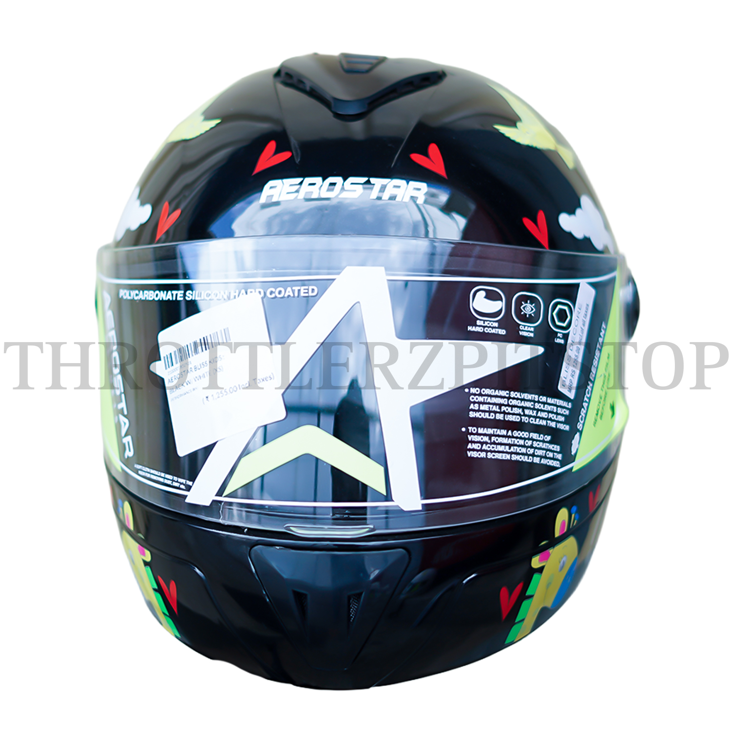 AEROSTAR BLISS KIDS D1 : BLACK W/ WHITE - Image 2
