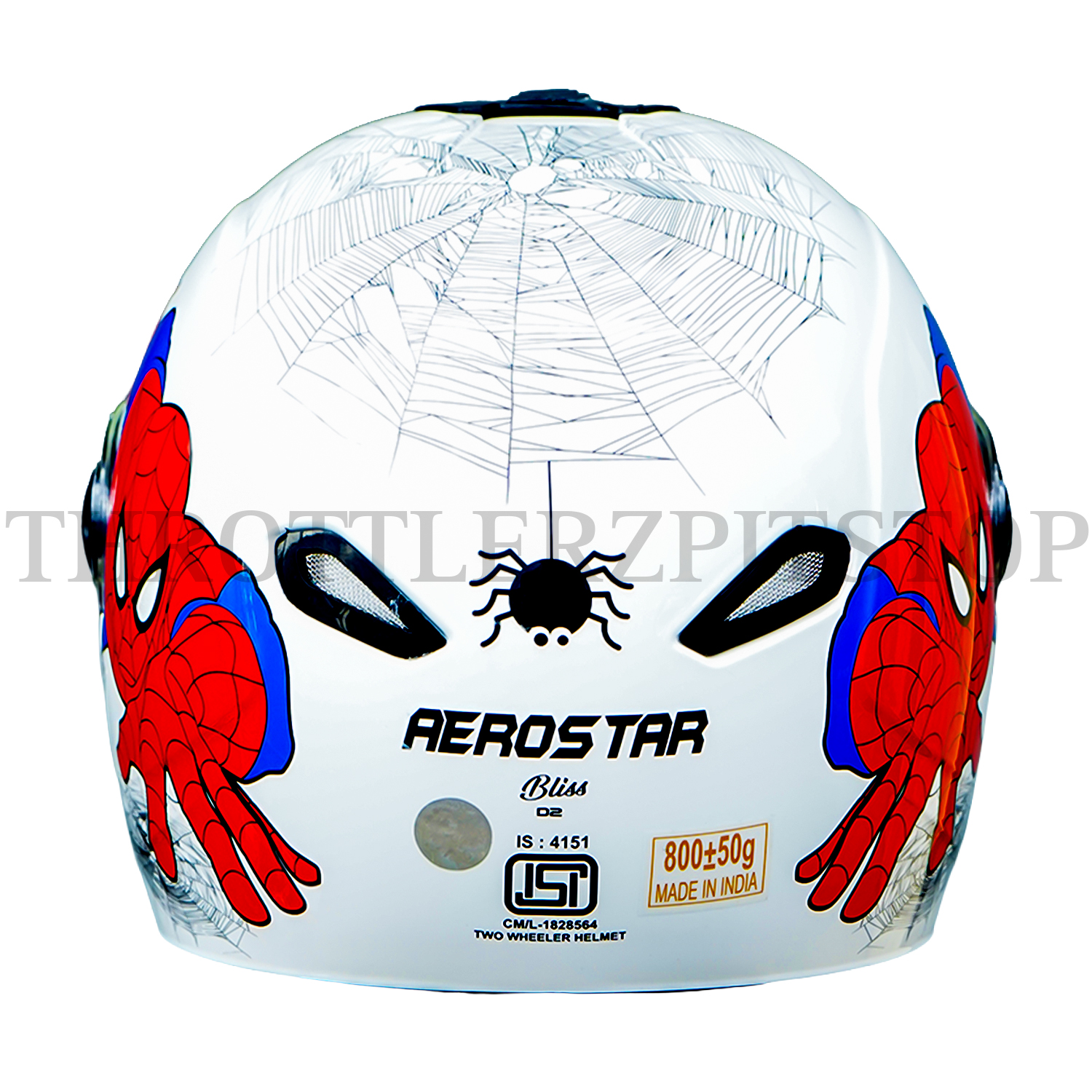 AEROSTAR BLISS KIDS D2 SPIDER MAN : WHITE W/RED - Image 4