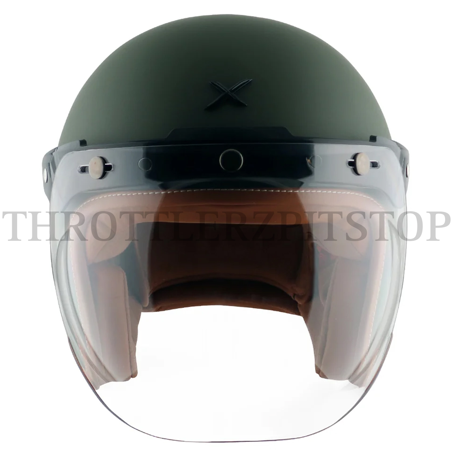 AXOR RETRO JET LEATHER : DULL BOTTLE GREEN - Image 2