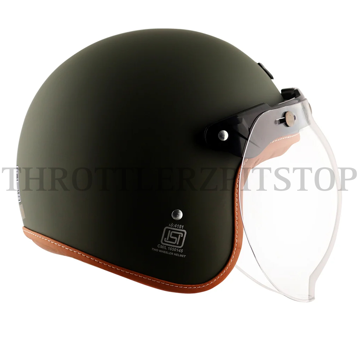 AXOR RETRO JET LEATHER : DULL BOTTLE GREEN - Image 3