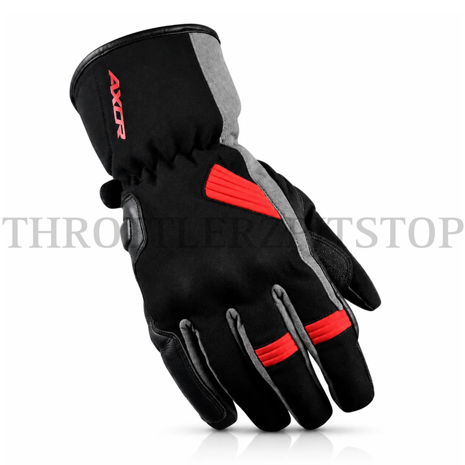 AXOR SELA WATERPROOF GLOVES : GREY RED - Image 3