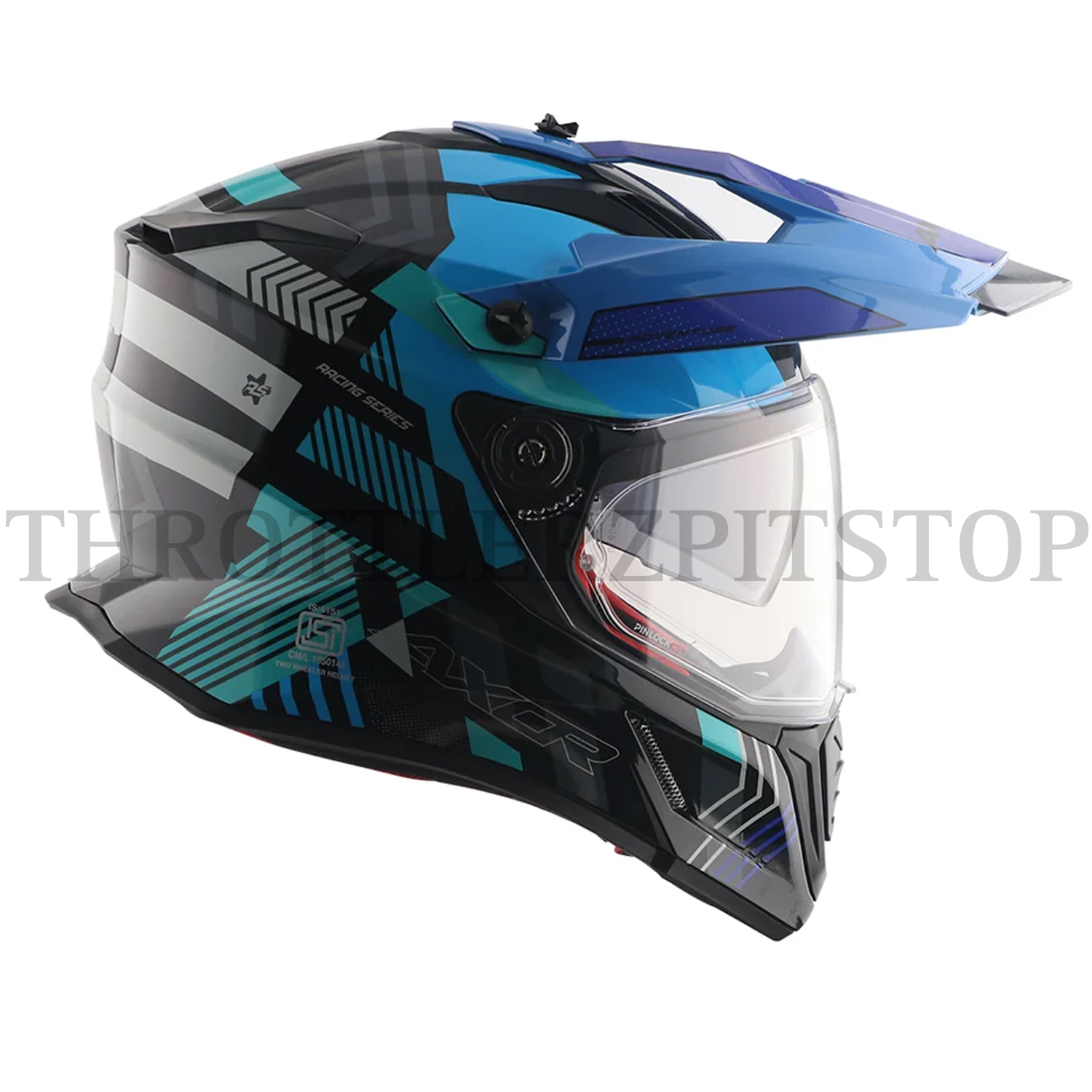 AXOR X-CROSS DUAL VISOR GAMBLING : BLACK/BLUE - Image 3