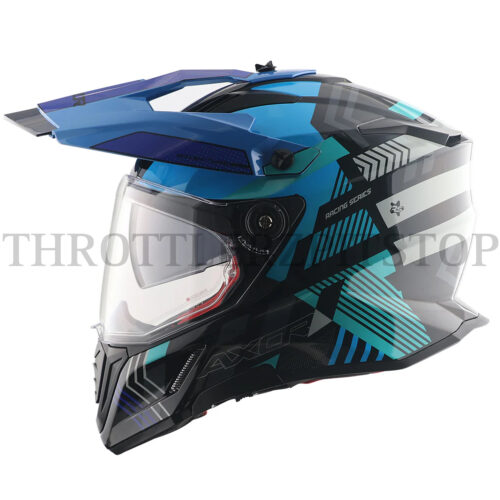 AXOR X-CROSS DUAL VISOR GAMBLING : BLACK/BLUE