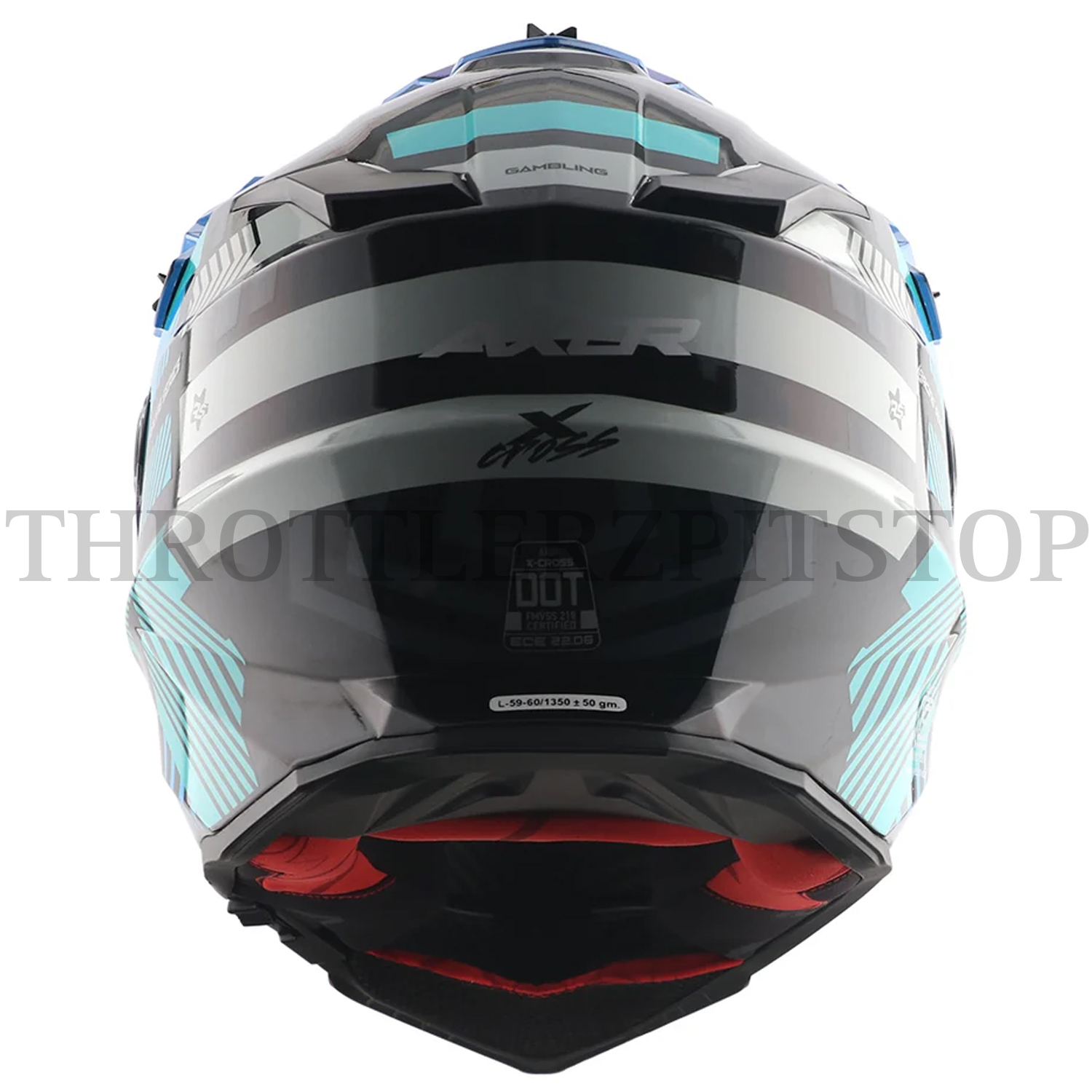 AXOR X-CROSS DUAL VISOR GAMBLING : BLACK/BLUE - Image 4