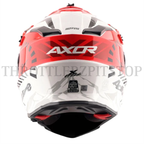 AXOR X-CROSS DUAL VISOR SPEEDOMETER : WHITE RED - Image 4