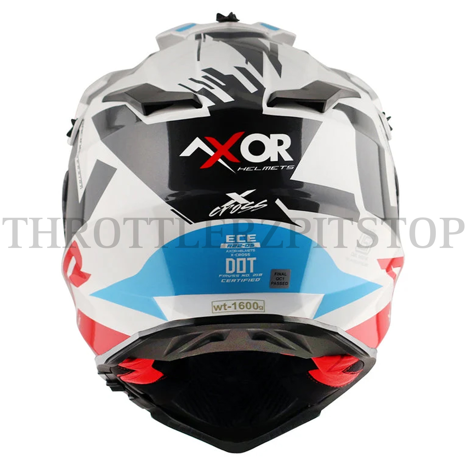 AXOR X-CROSS X1DUAL VISOR : WHITE/RED - Image 4