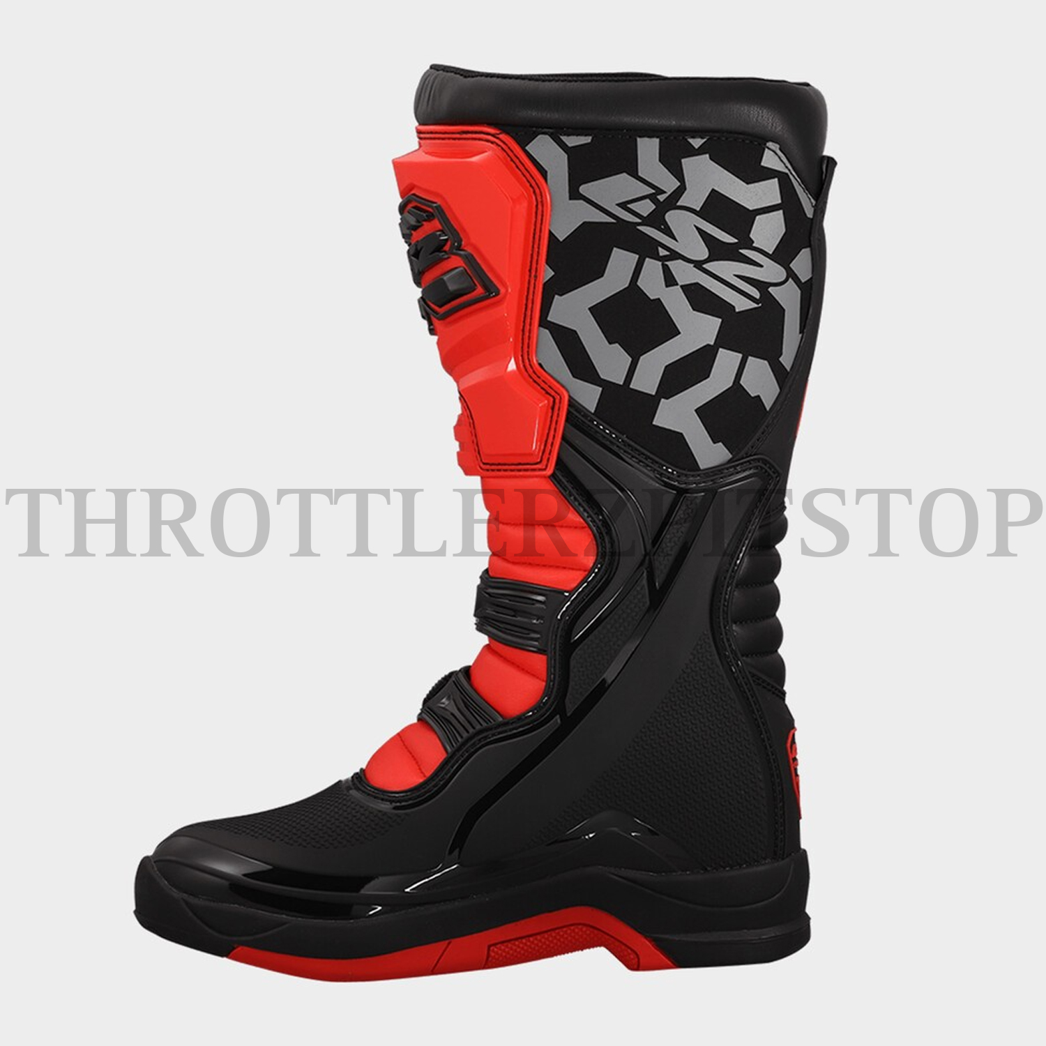 LS2 RAPTOR BOOT : BLACK / RED - Image 2