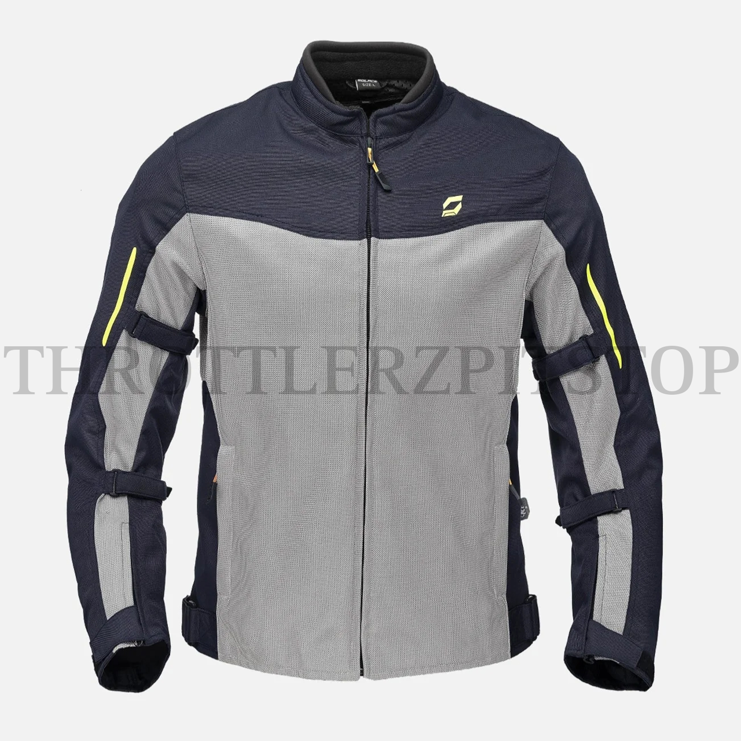 SOLACE THRIFT JACKET : BLUE/SILVER