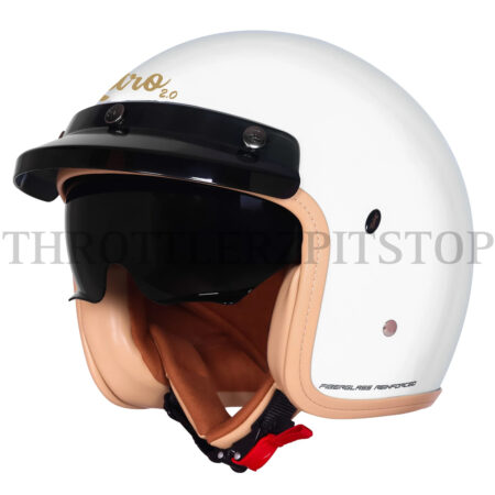 STEELBIRD VINTAGE 2.0 ISS 68: GLOSSY WHITE