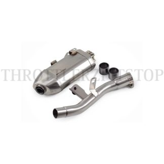 HIMALAYAN 450 POWER RAGE EXHAUST :BRUSHED SHIELD FINISH