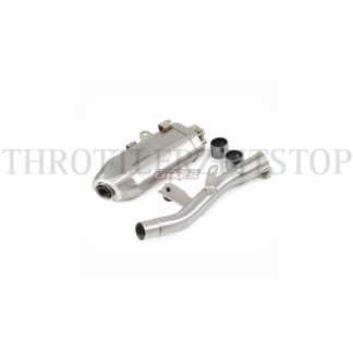 GUERRILLA 450 POWER RAGE EXHAUST :BRUSHED SHIELD FINISH