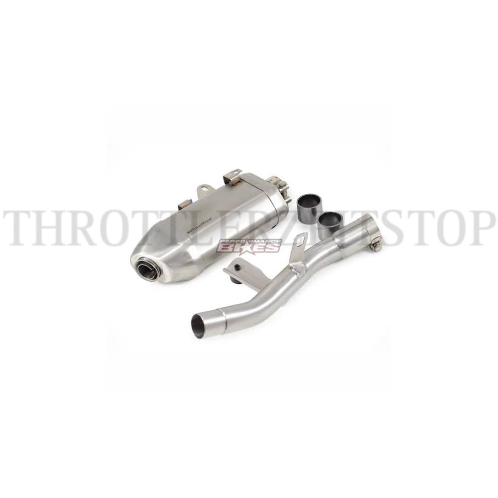 GUERRILLA 450 POWER RAGE EXHAUST :BRUSHED SHIELD FINISH