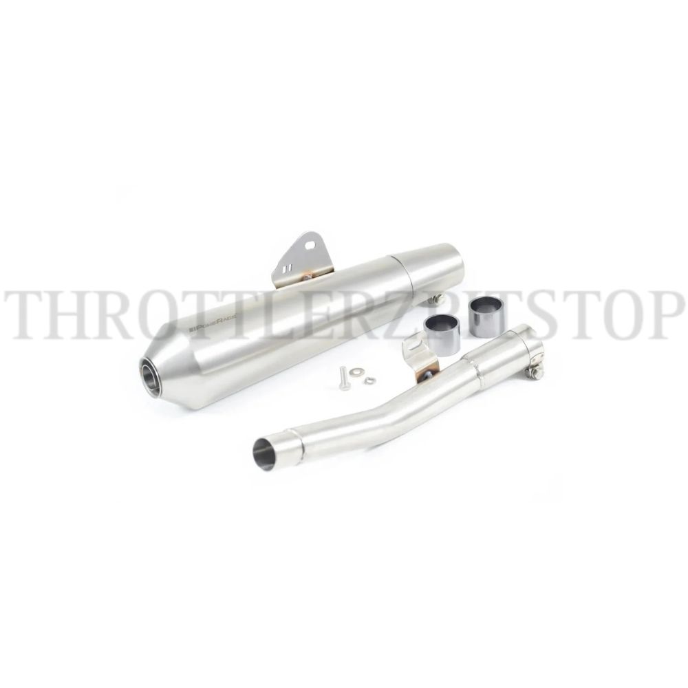 BEAR 650 EXHAUST POWER RAGE :BRUSHED SHIELD FINISH