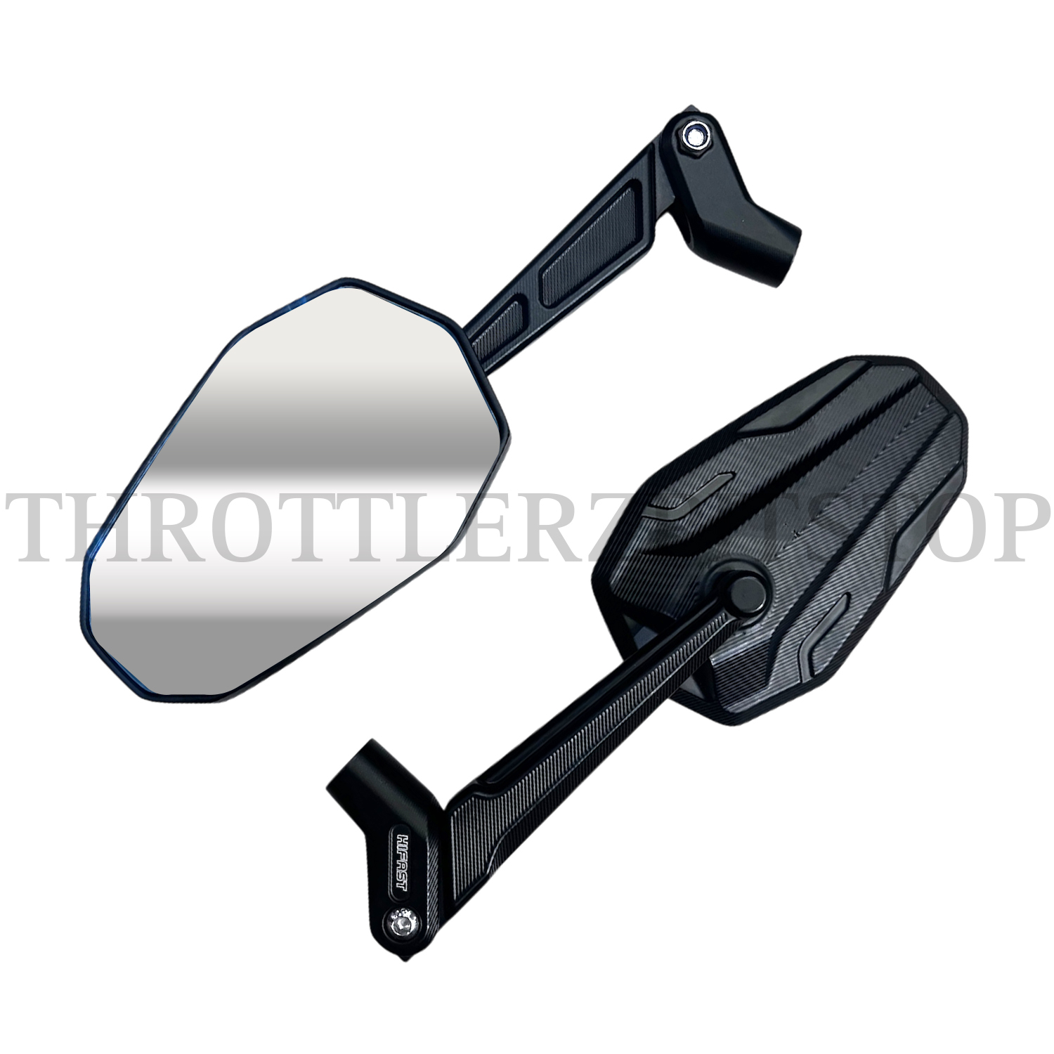CNC POLYGON RACING MIRROR :BLACK