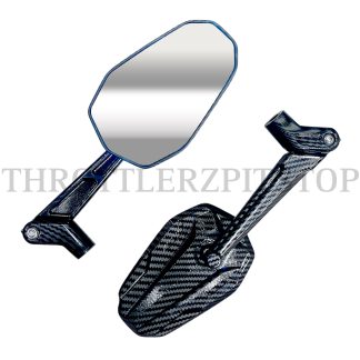 CNC POLYGON RACING MIRROR :CARBON