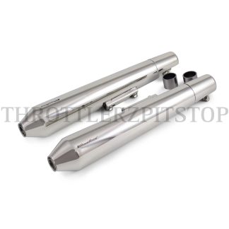 INTERCEPTOR/GT650 EXHAUST W/DB POWER RAGE LONG:SILVER