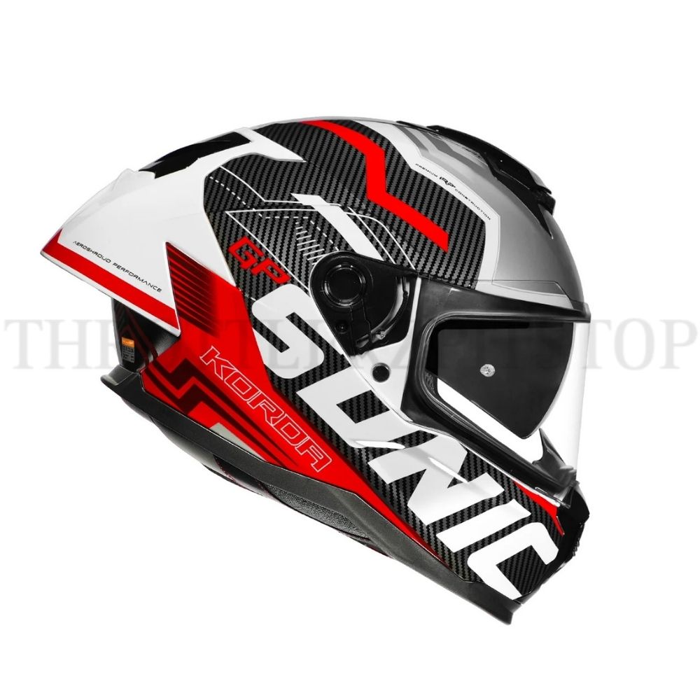 KORDA SONIC GP SPI-D GLOSS WHITE/RED - Image 2