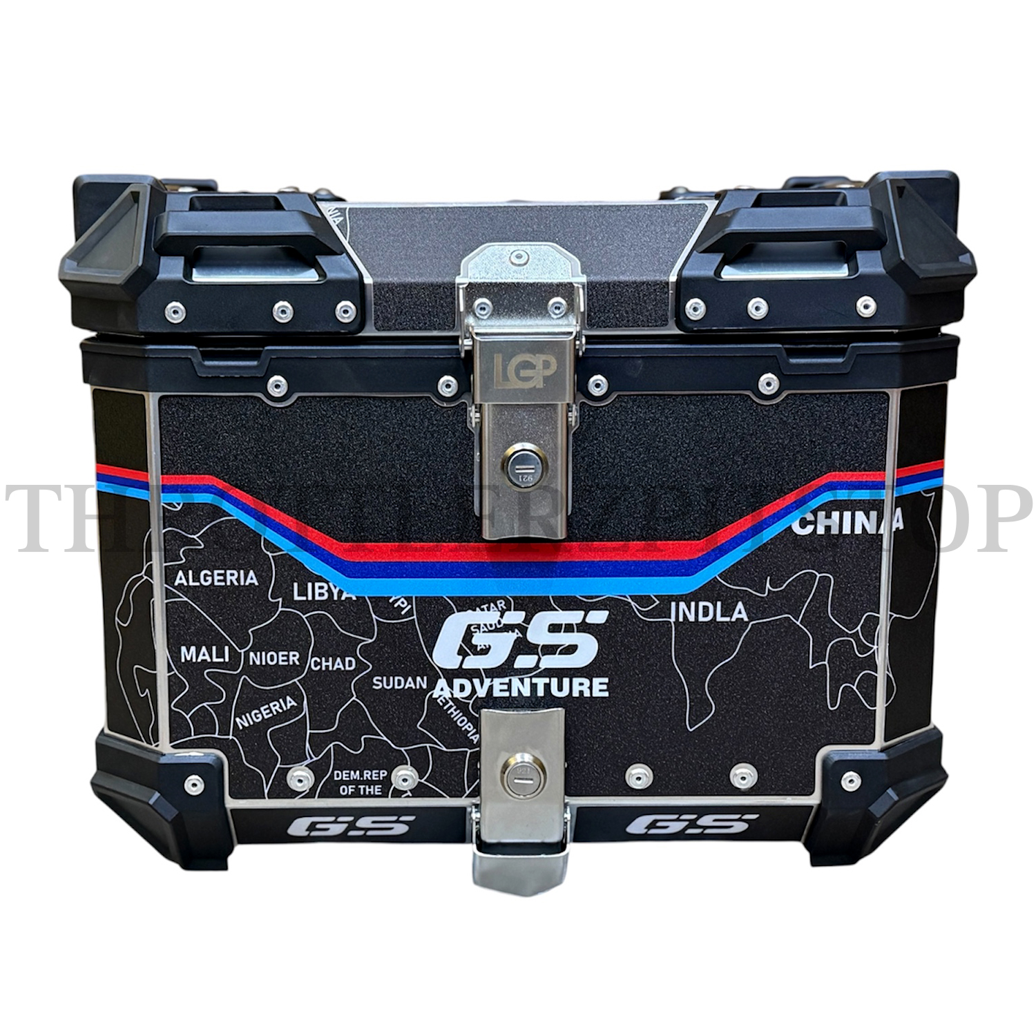 LGP TOP PANNIER GS BLACK STICKER 45L