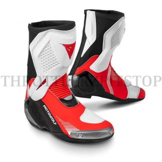 MOTO WOLF B01 RIDING BOOT : WHITE/RED