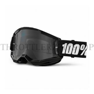100% GOGGLES BLACK FRAME SMOKE GLASS