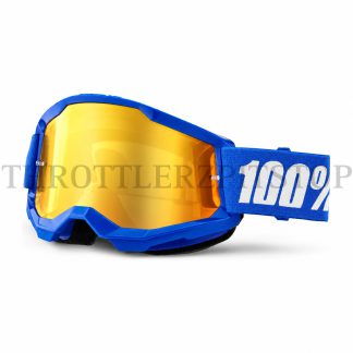 100% GOGGLES BLUE FRAME GOLD GLASS