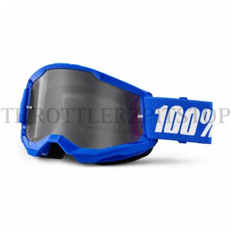 100% GOGGLES BLUE FRAME SMOKE GLASS
