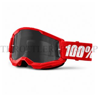 100% GOGGLES RED FRAME SMOKE GLASS