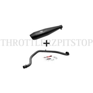 RED ROOSTER XPULSE 200 POLARIS EXHAUST & BEND PIPE :BLACK