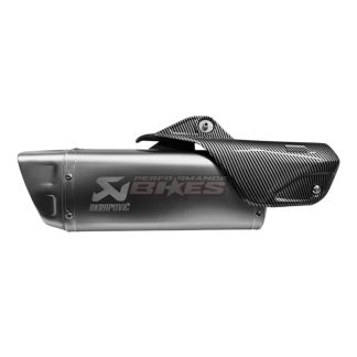 AKRAPOVIC R1M EXHAUST NEW SILVER W/CARBON