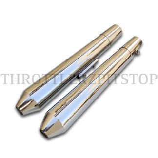 INTERCEPTOR/GT650 EXHAUST W/DB POWER RAGE SHORT:POLISH