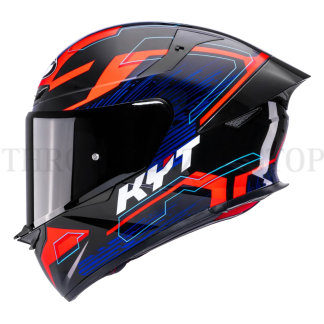 KYT TT REVO SPEEDING : BLACK/RED/BLUE