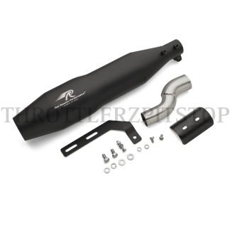 RED ROOSTER BLAZE TRIUMPH SPEED 400 &T4 EXHAUST : BLACK