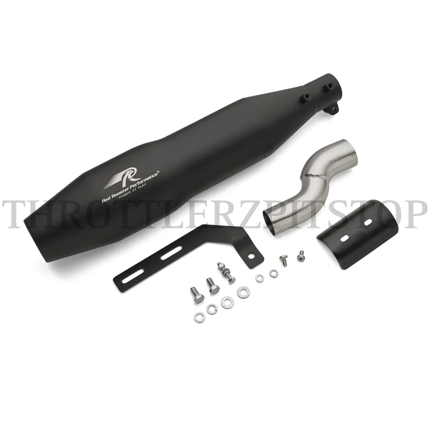 RED ROOSTER BLAZE TRIUMPH SPEED 400 &T4 EXHAUST : BLACK