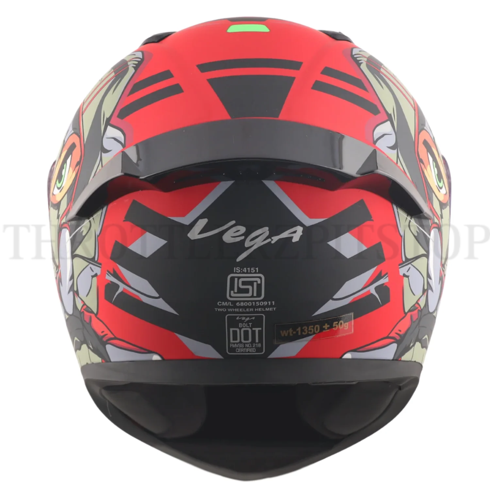 VEGA BOLT DX NINJA : DULL-RED-GREY - Image 4